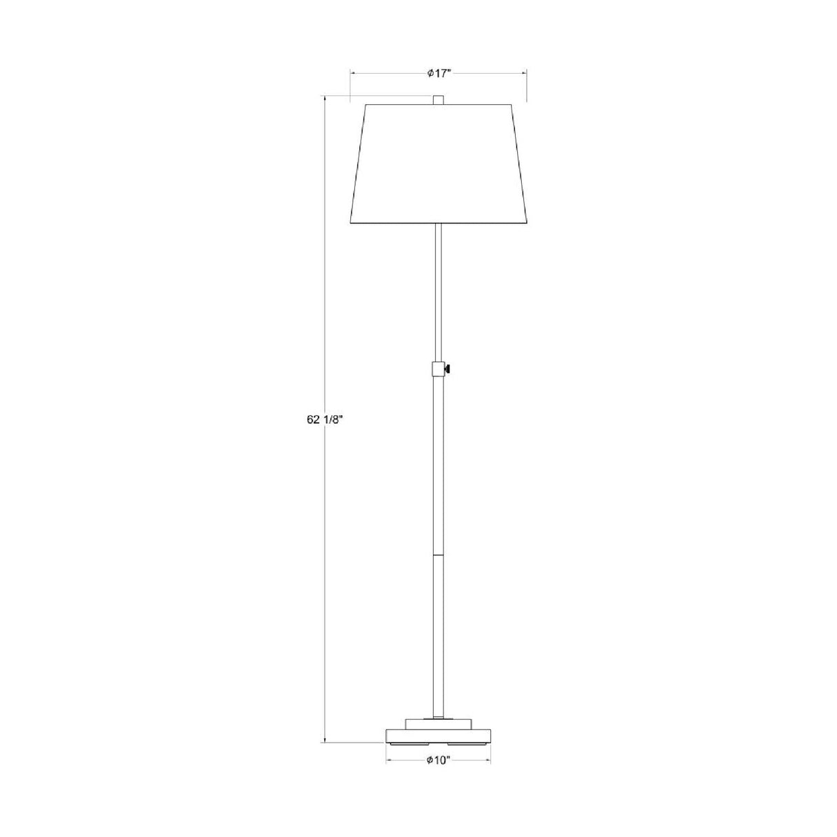 Cream Linen Accent Floor Lamp – Aberdeen – alternate view 6