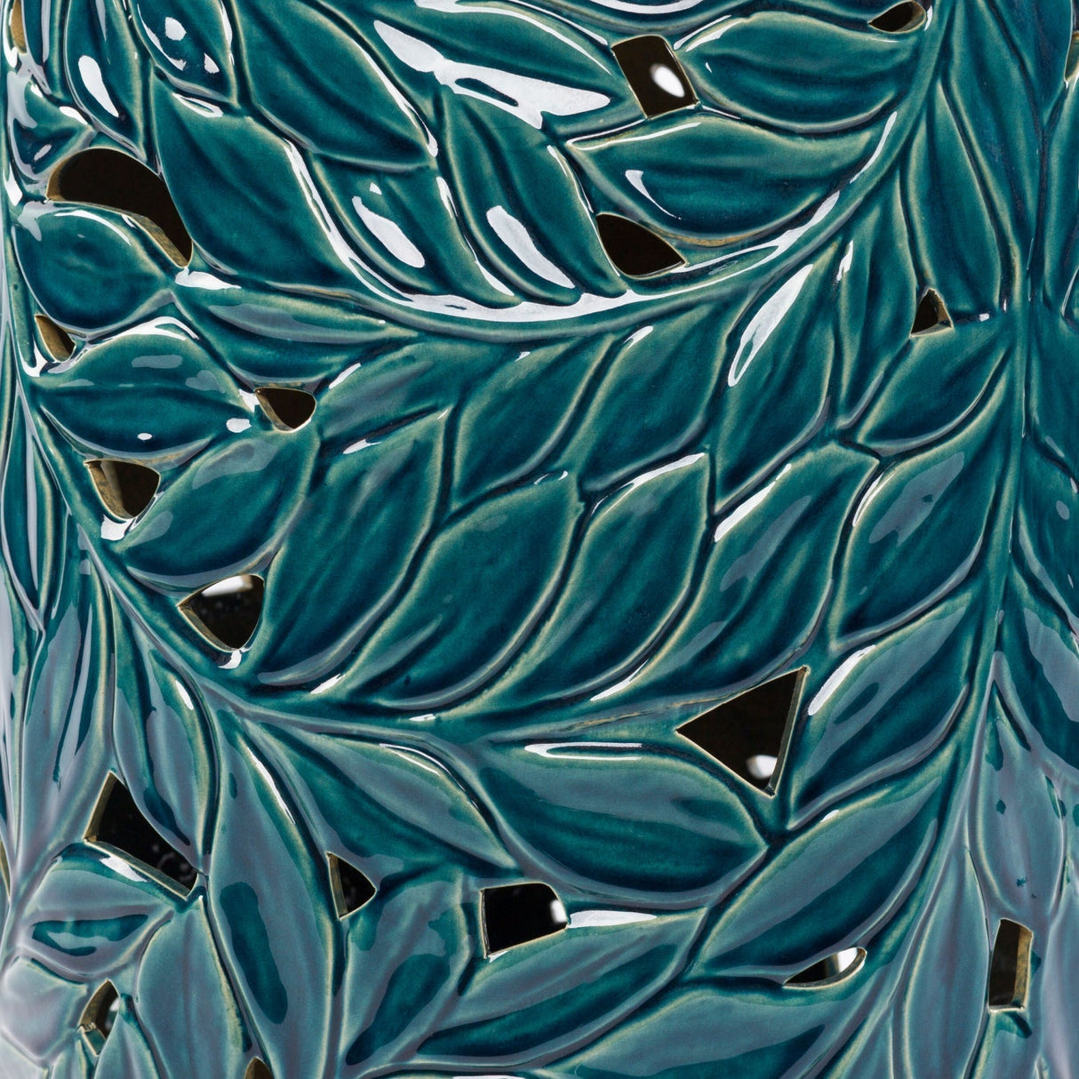 Modern European furniture - Carved Green Ceramic Garden Stool - www.oroa.com