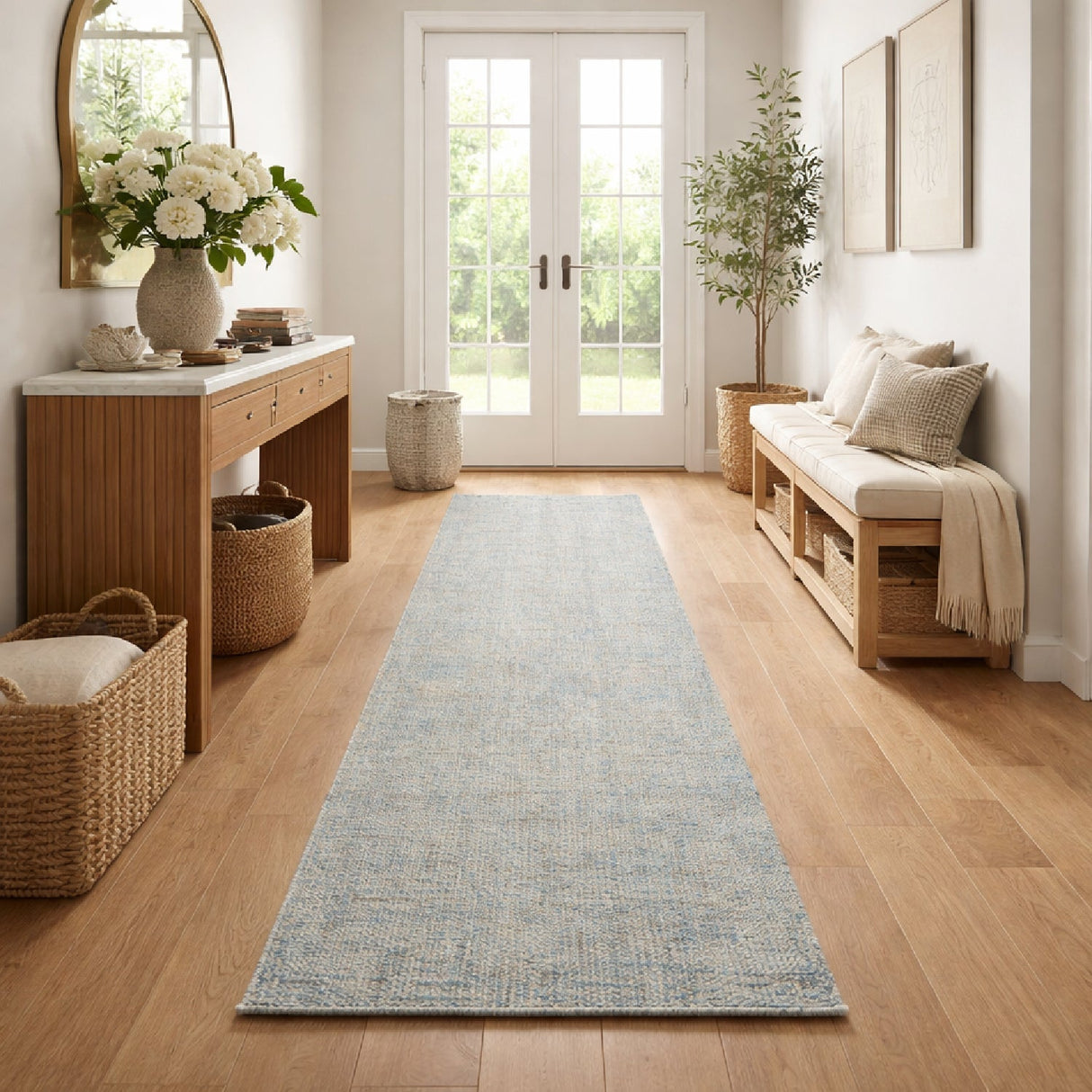 Modern furniture - Hand-Tufted Wool Table Runner - www.oroa.com