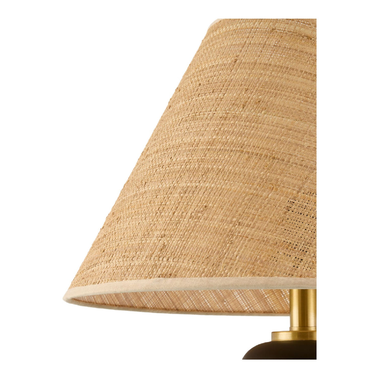 Modern European furniture - Black Wooden Seagrass Table Lamp - www.oroa.com