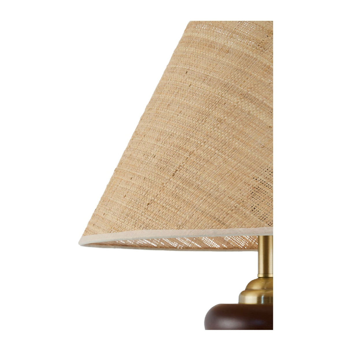 Modern European furniture - Brown Wooden Seagrass Table Lamp - www.oroa.com