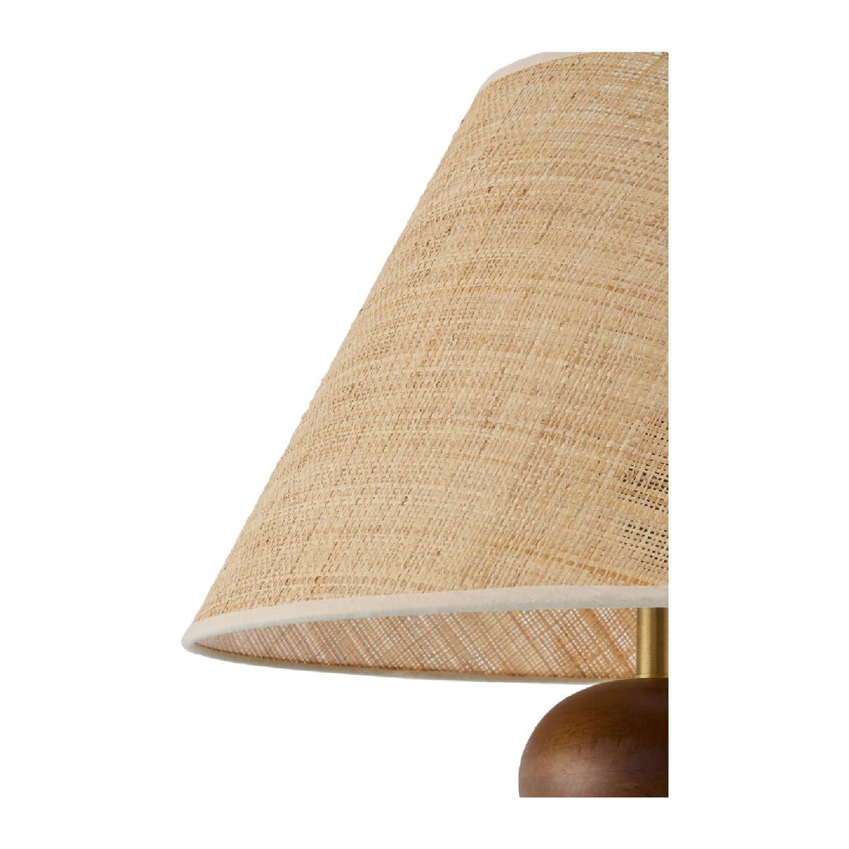 Brown Wooden Seagrass Table Lamp | Oroa.com