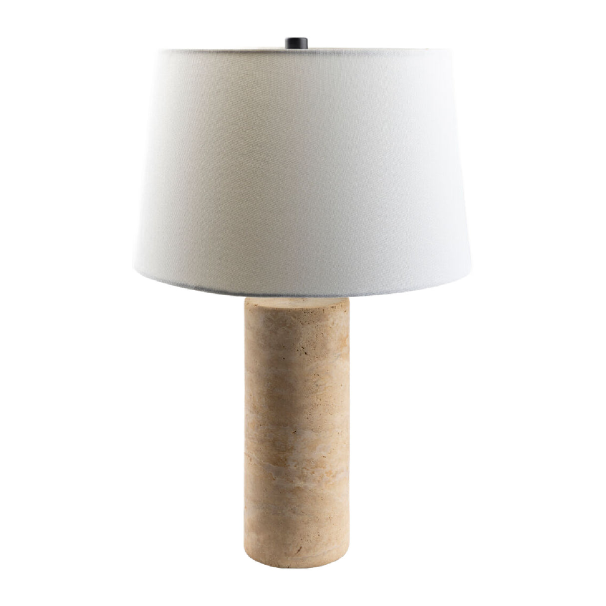 Modern European furniture - Beige Travertine Accent Table Lamp - www.oroa.com