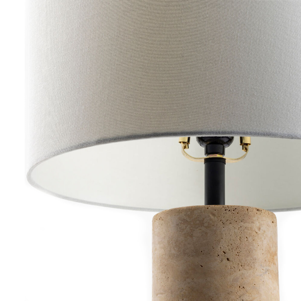 Modern European furniture - Beige Travertine Accent Table Lamp - www.oroa.com