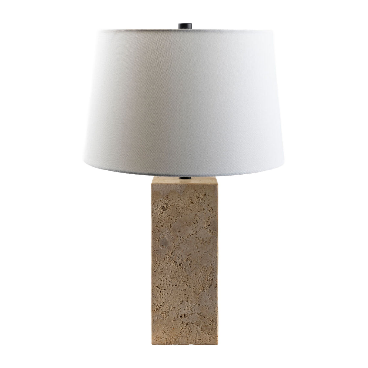Modern European furniture - Beige Travertine Accent Table Lamp - www.oroa.com