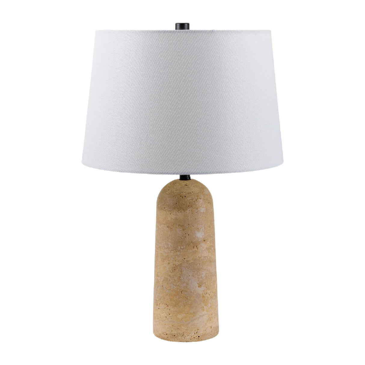 Modern European furniture - Travertine Base Accent Table Lamp - www.oroa.com