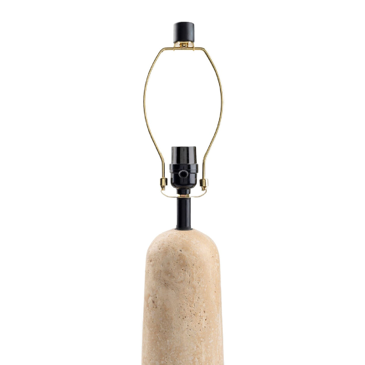 Modern European furniture - Travertine Base Accent Table Lamp - www.oroa.com