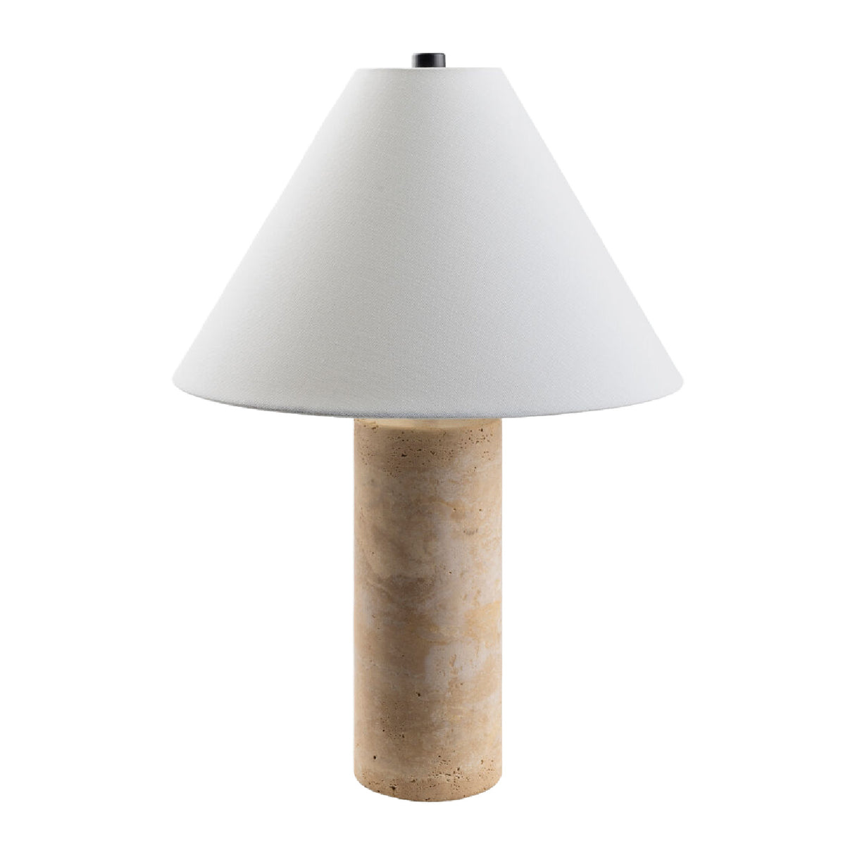 Modern European furniture - Beige Travertine Table Lamp - www.oroa.com
