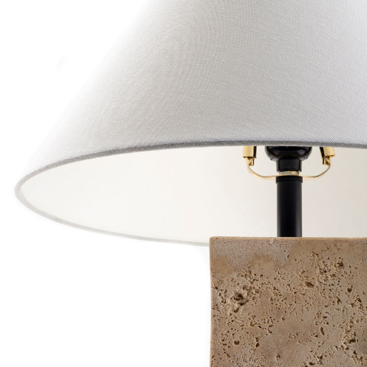 Modern European furniture - Beige Travertine Table Lamp - www.oroa.com