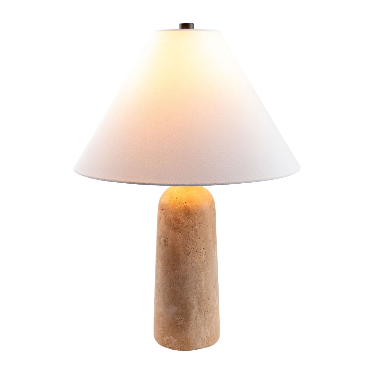 Modern European furniture - Empire Shade Travertine Table Lamp - www.oroa.com