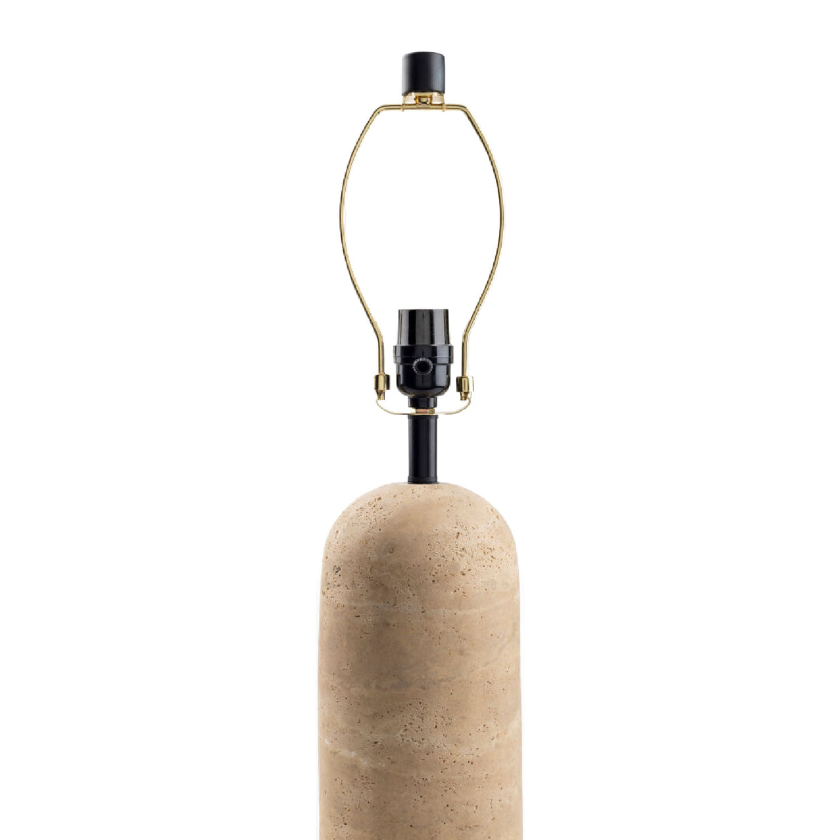 Empire Shade Travertine Table Lamp | Oroa.com