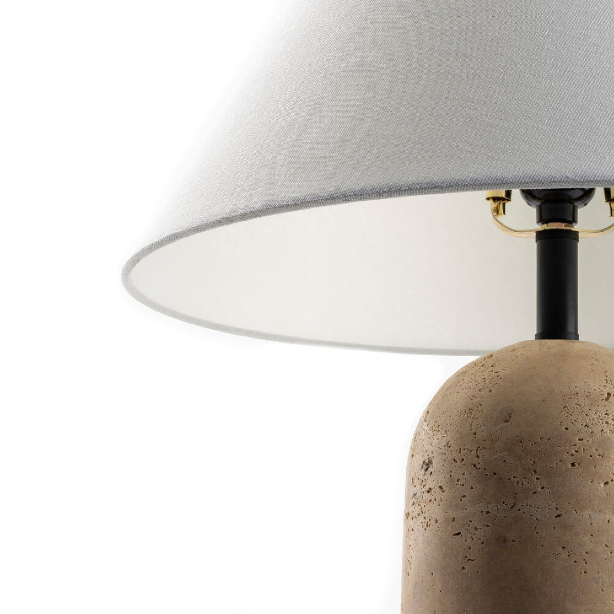 Modern European furniture - Empire Shade Travertine Table Lamp - www.oroa.com
