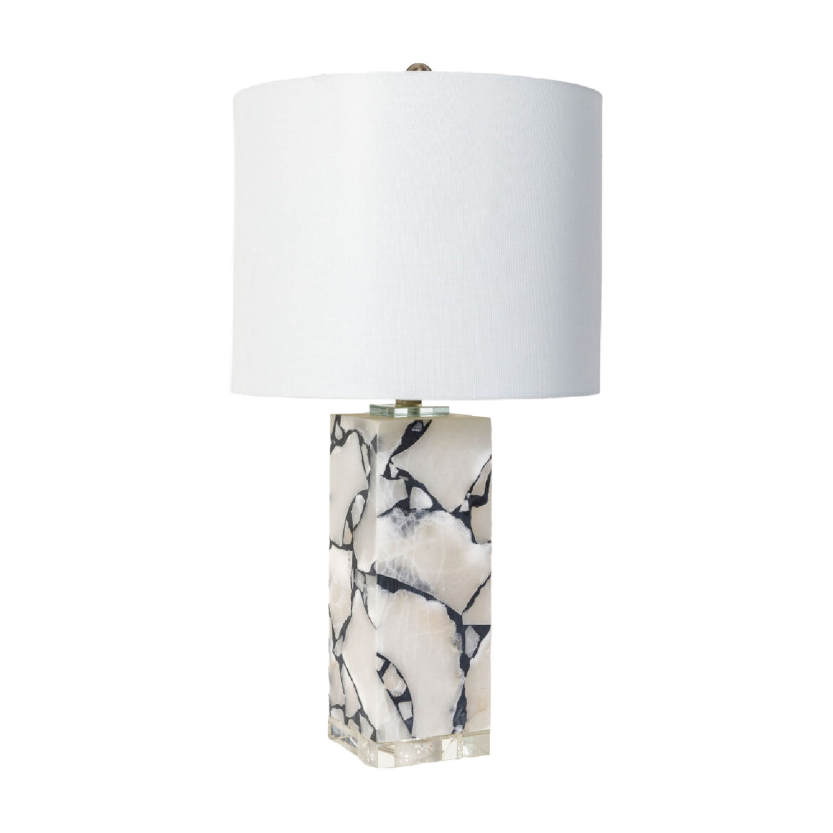 White Marble Accent Table Lamp | Oroa.com