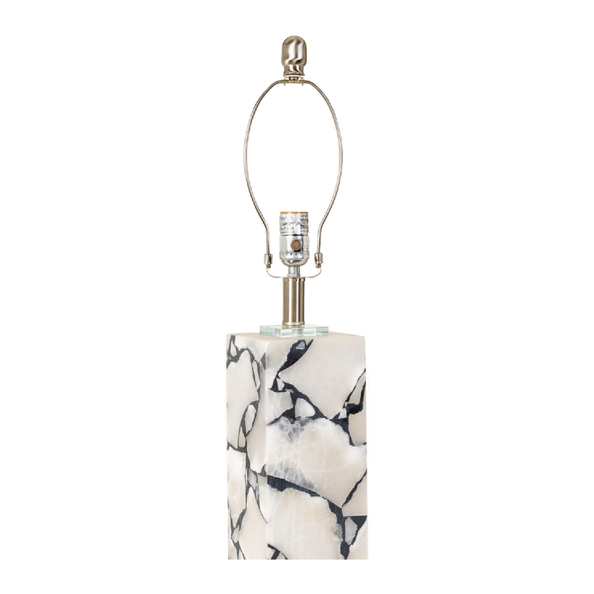 White Marble Accent Table Lamp | Oroa.com