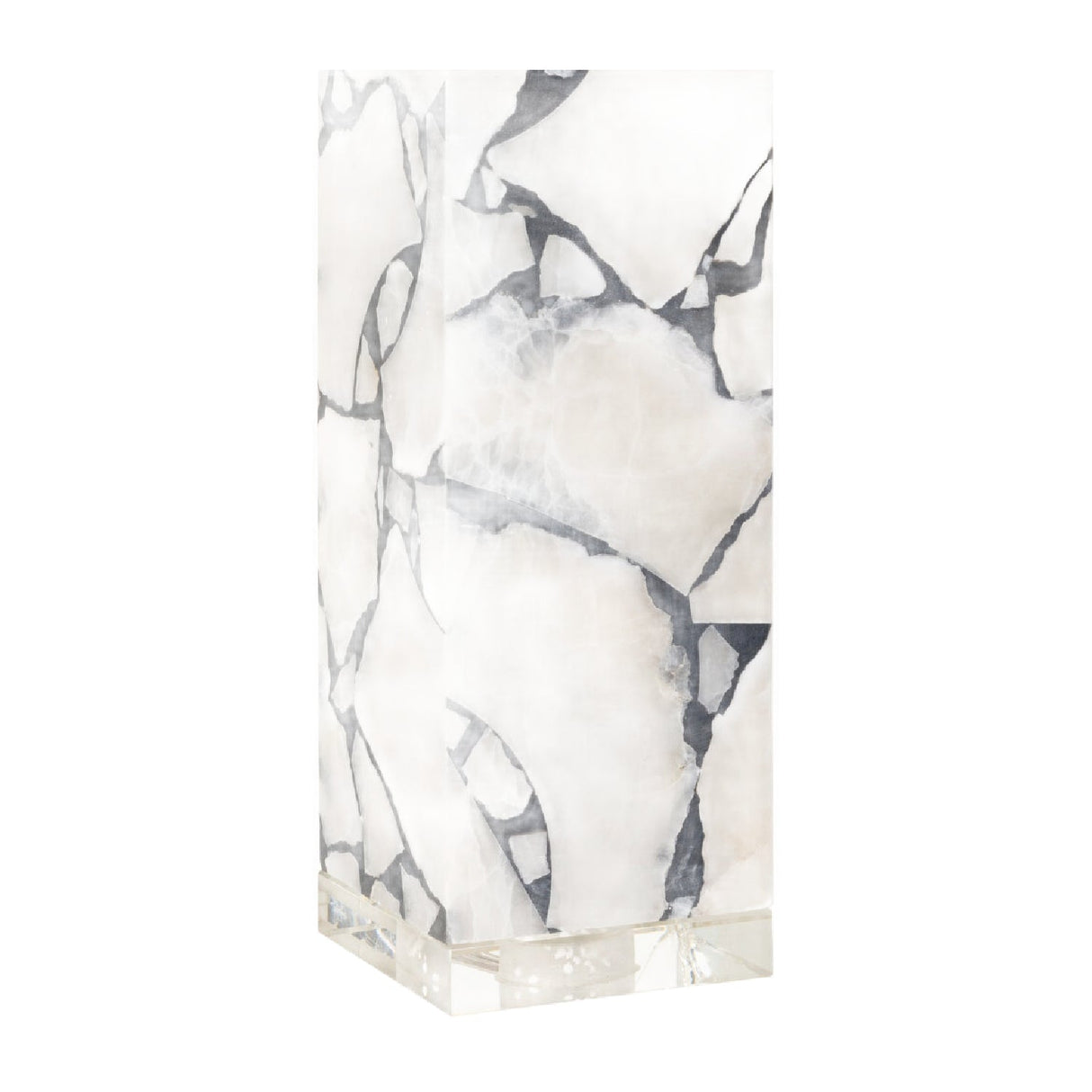 Modern European furniture - White Marble Accent Table Lamp - www.oroa.com