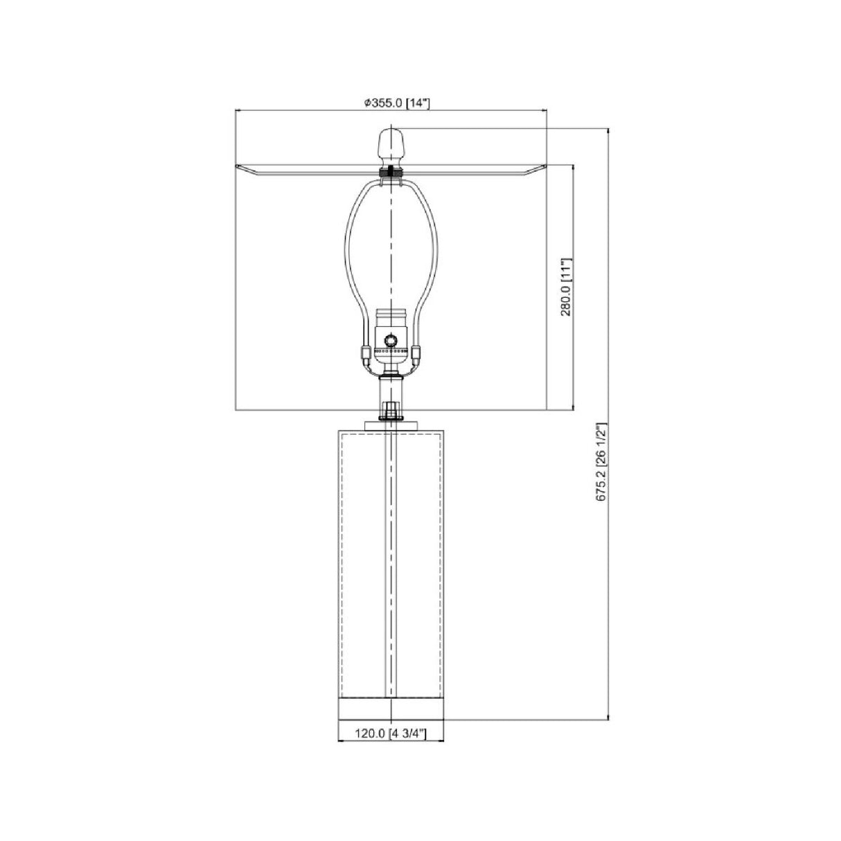 White Marble Accent Table Lamp | Oroa.com