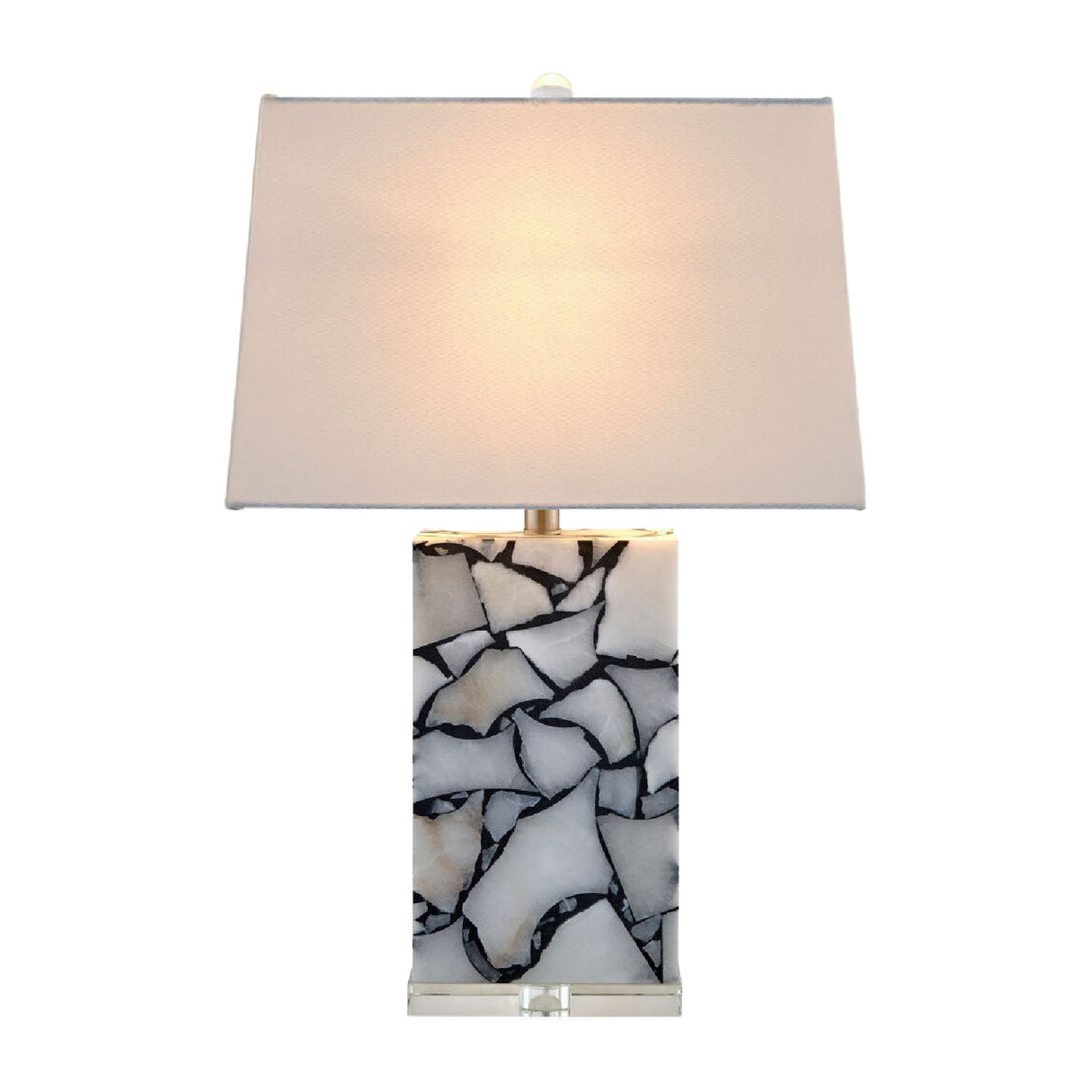 Modern European furniture - Marbled Stone Table Lamp - www.oroa.com