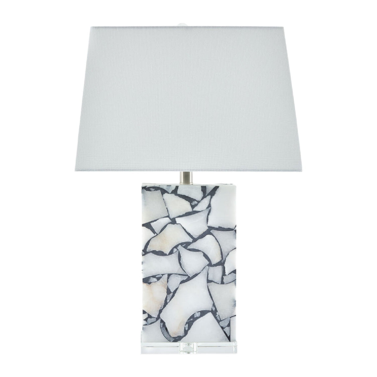 Modern European furniture - Marbled Stone Table Lamp - www.oroa.com