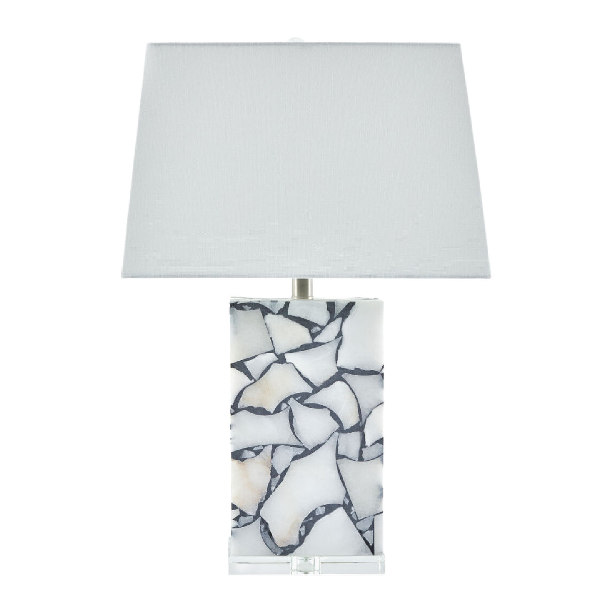 Modern European furniture - Marbled Stone Table Lamp - www.oroa.com