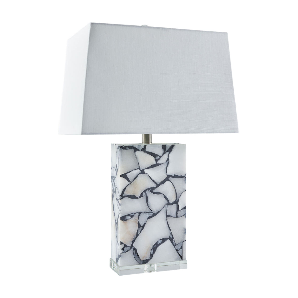 Modern European furniture - Marbled Stone Table Lamp - www.oroa.com