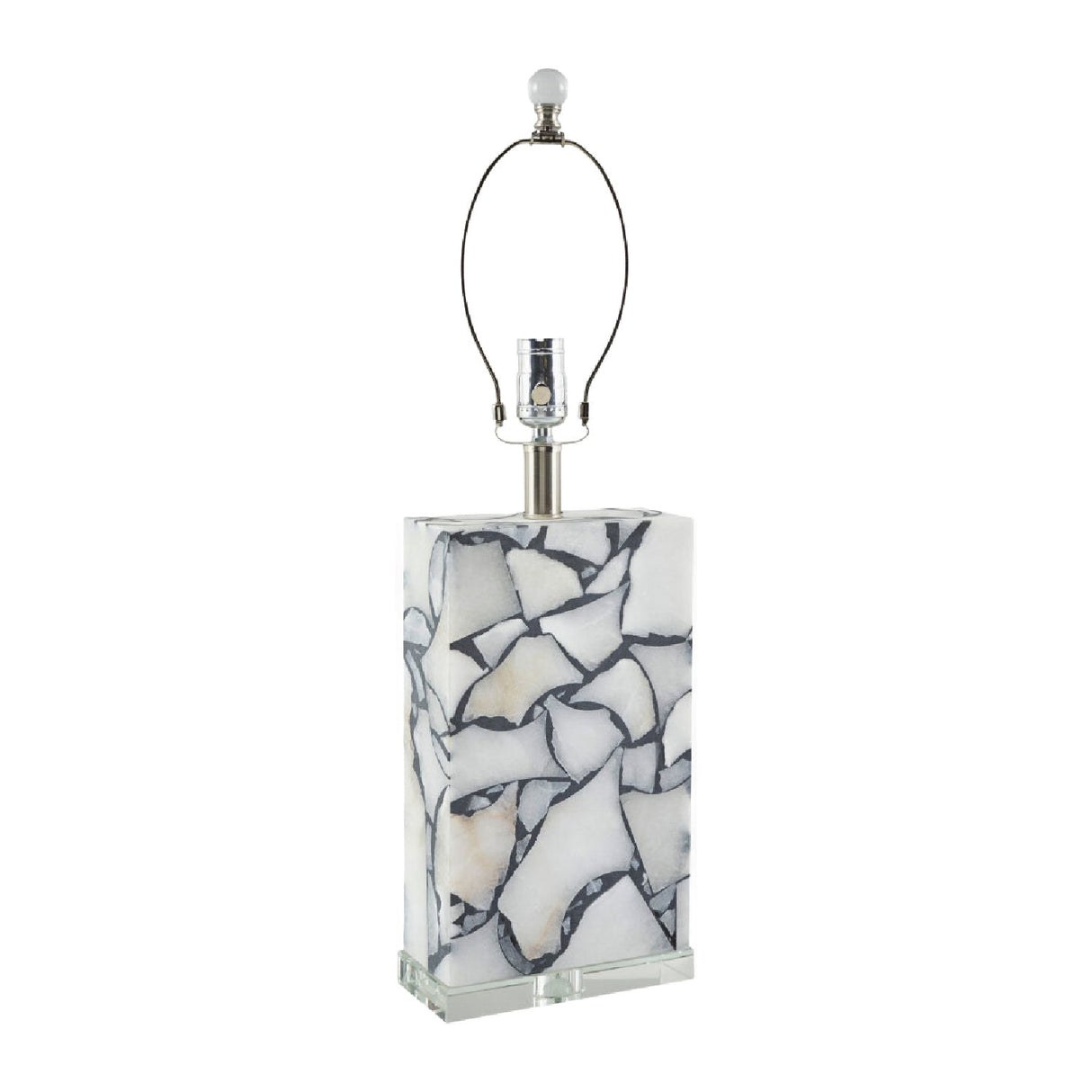 Modern European furniture - Marbled Stone Table Lamp - www.oroa.com