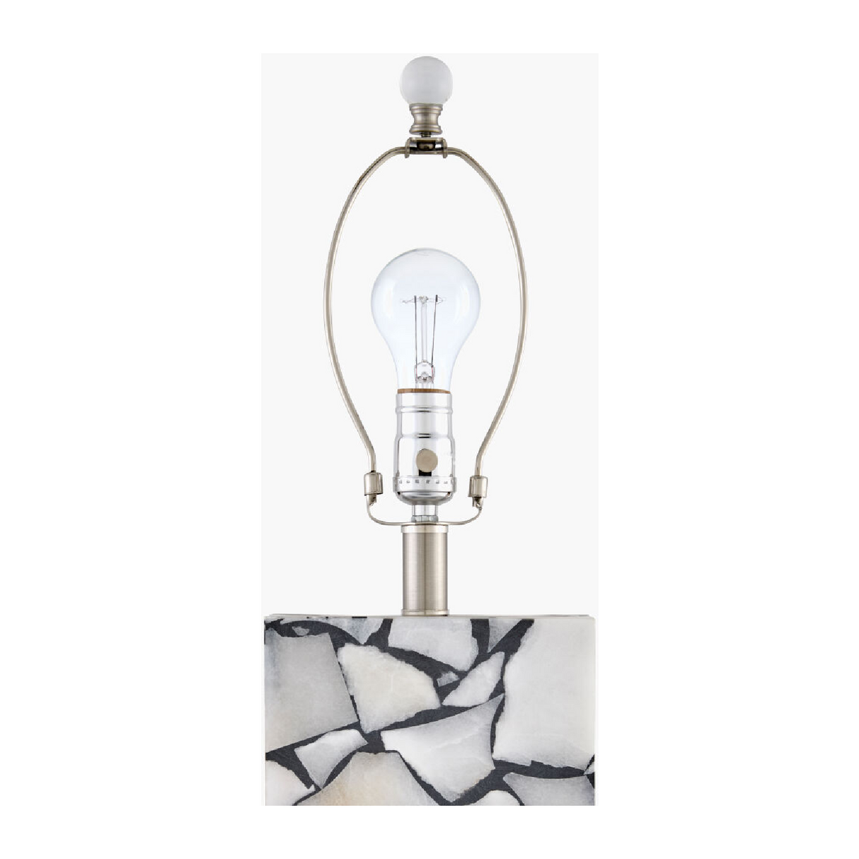 Modern European furniture - Marbled Stone Table Lamp - www.oroa.com