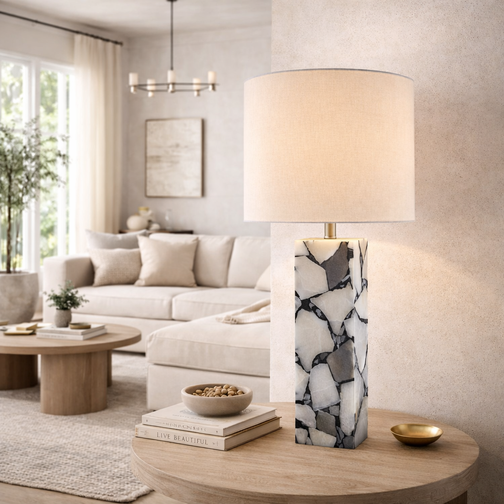 Modern European furniture - Burnished Gray Table Lamp - www.oroa.com