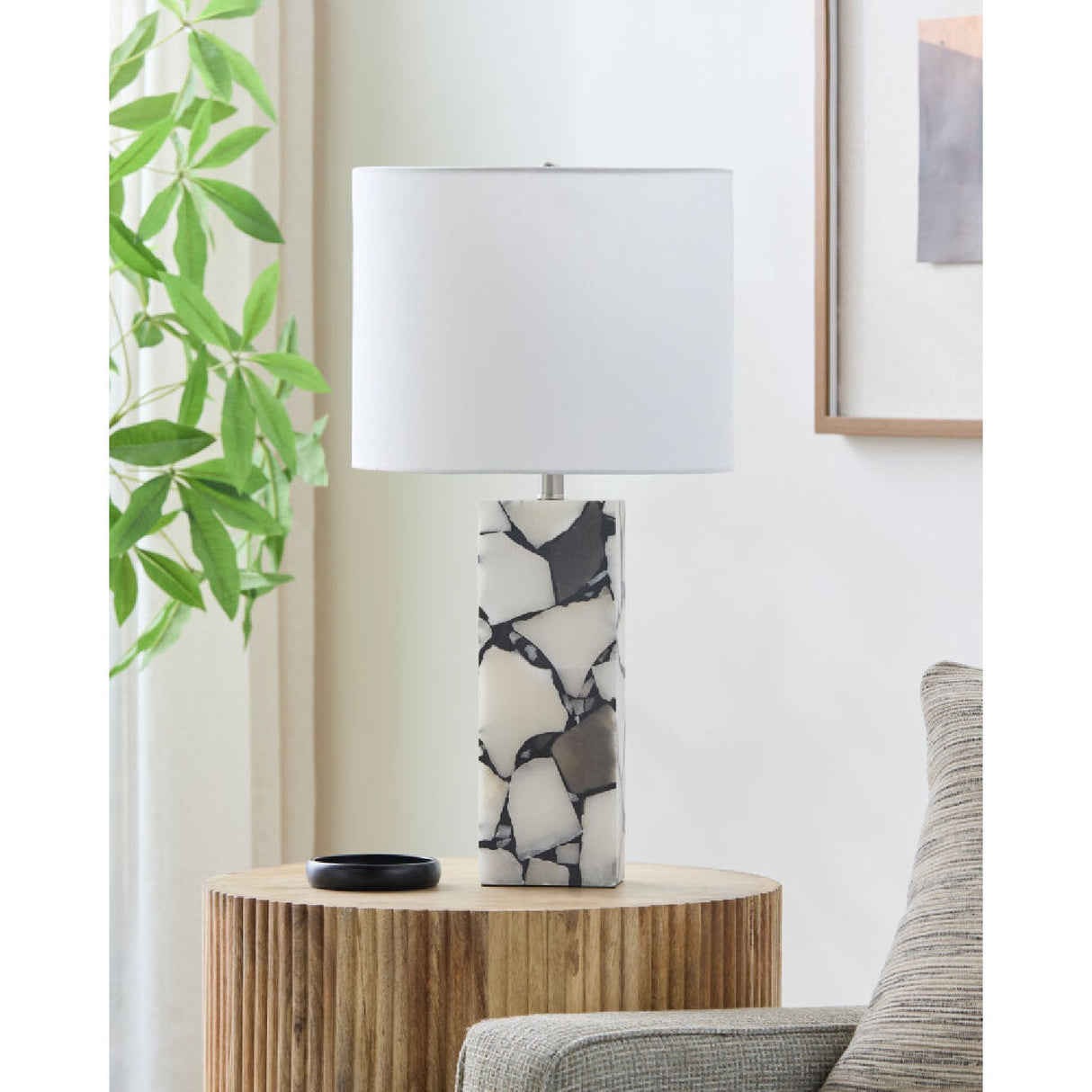 Modern European furniture - Burnished Gray Table Lamp - www.oroa.com