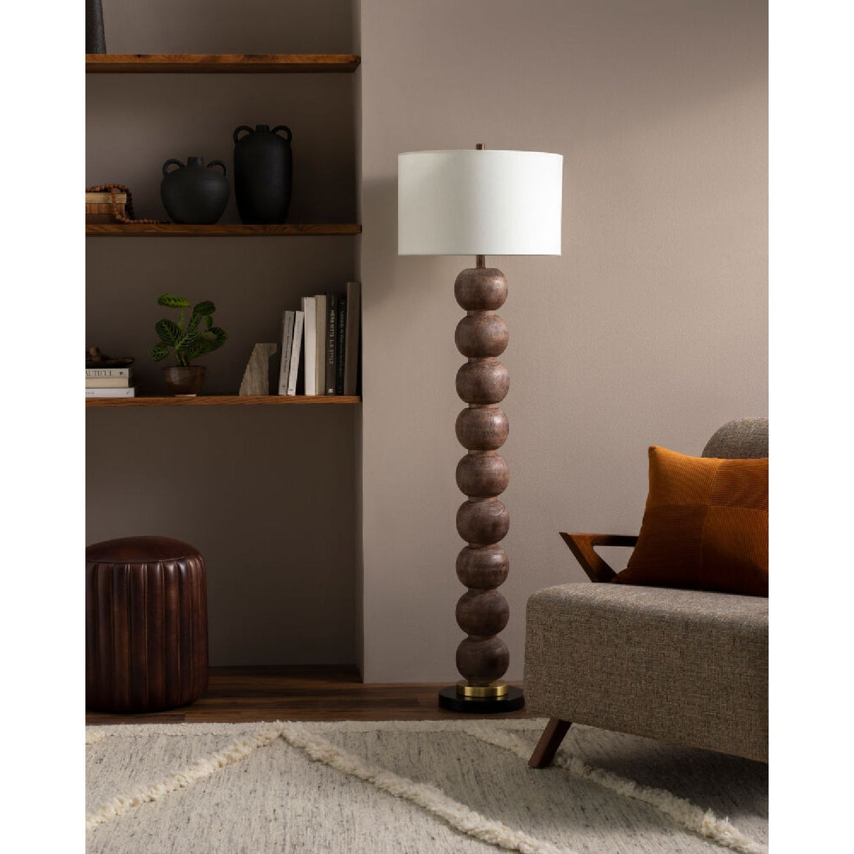 Modern European furniture - Stacked Sphere Accent Floor Lamp - www.oroa.com
