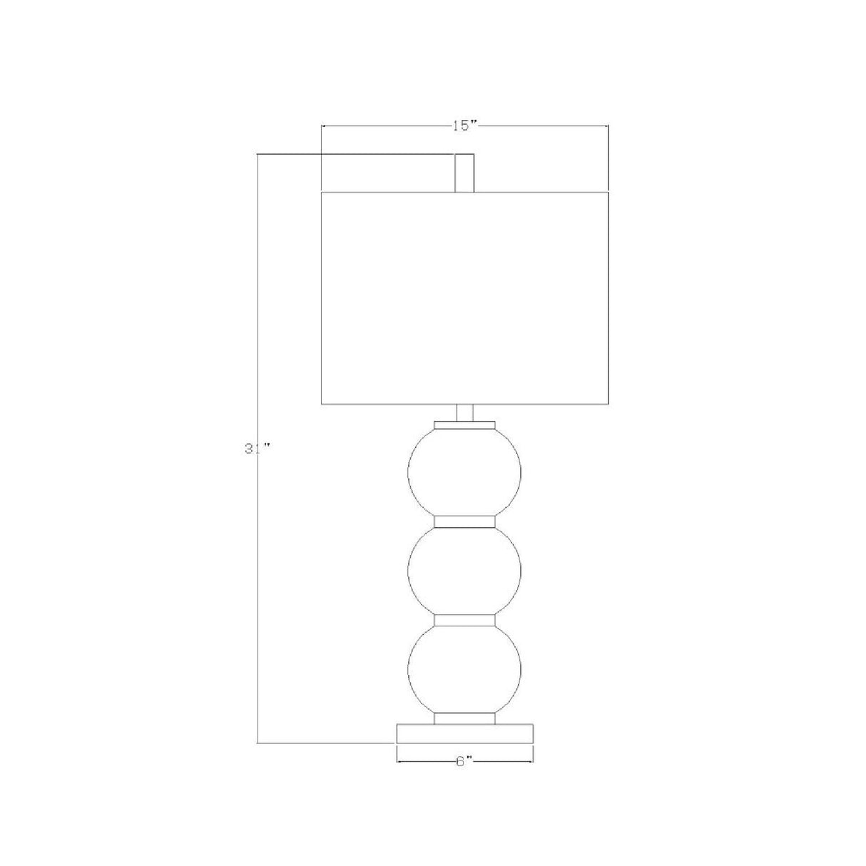 Beige Sphere Base Table Lamp | Oroa.com