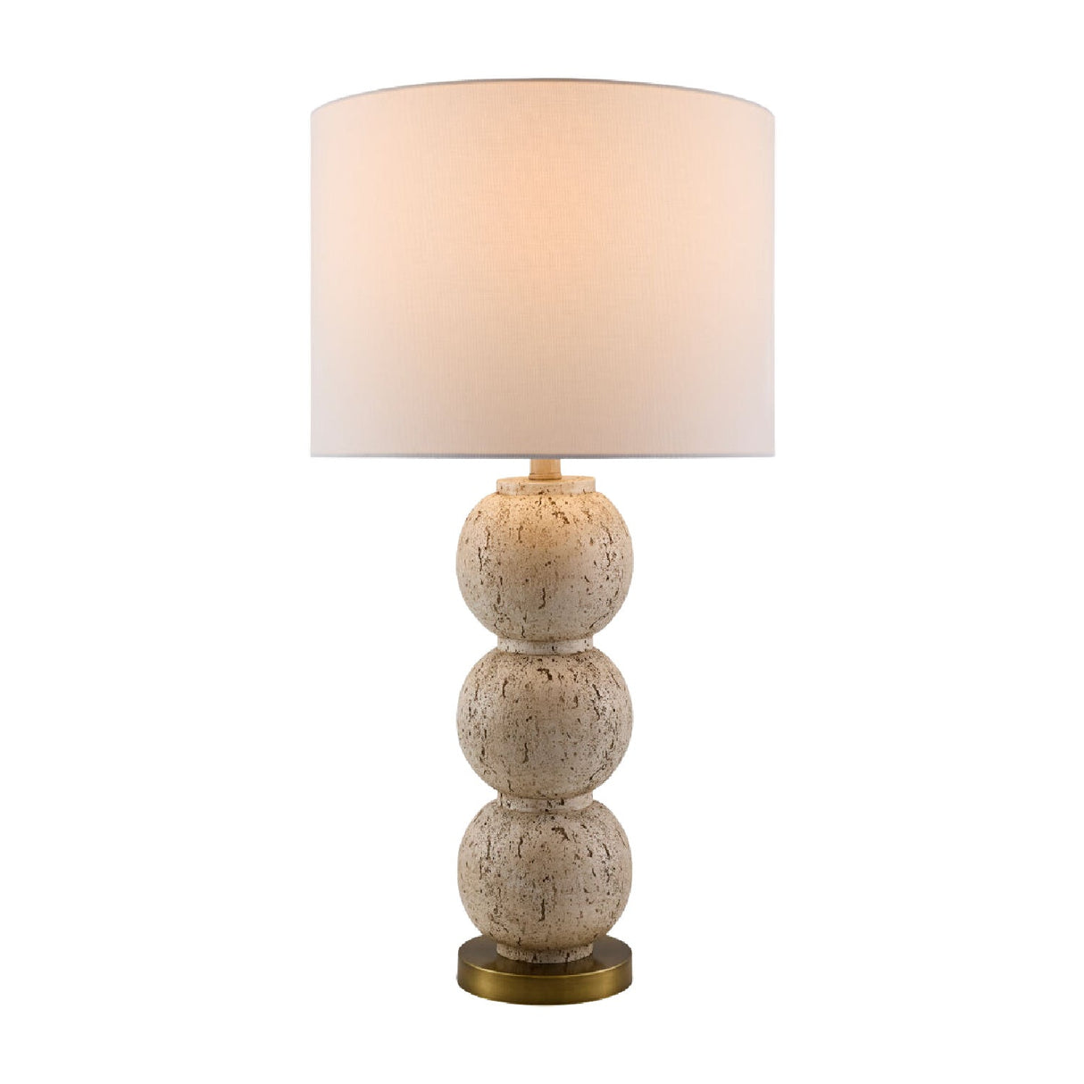 Modern European furniture - Cream Sphere Base Table Lamp - www.oroa.com