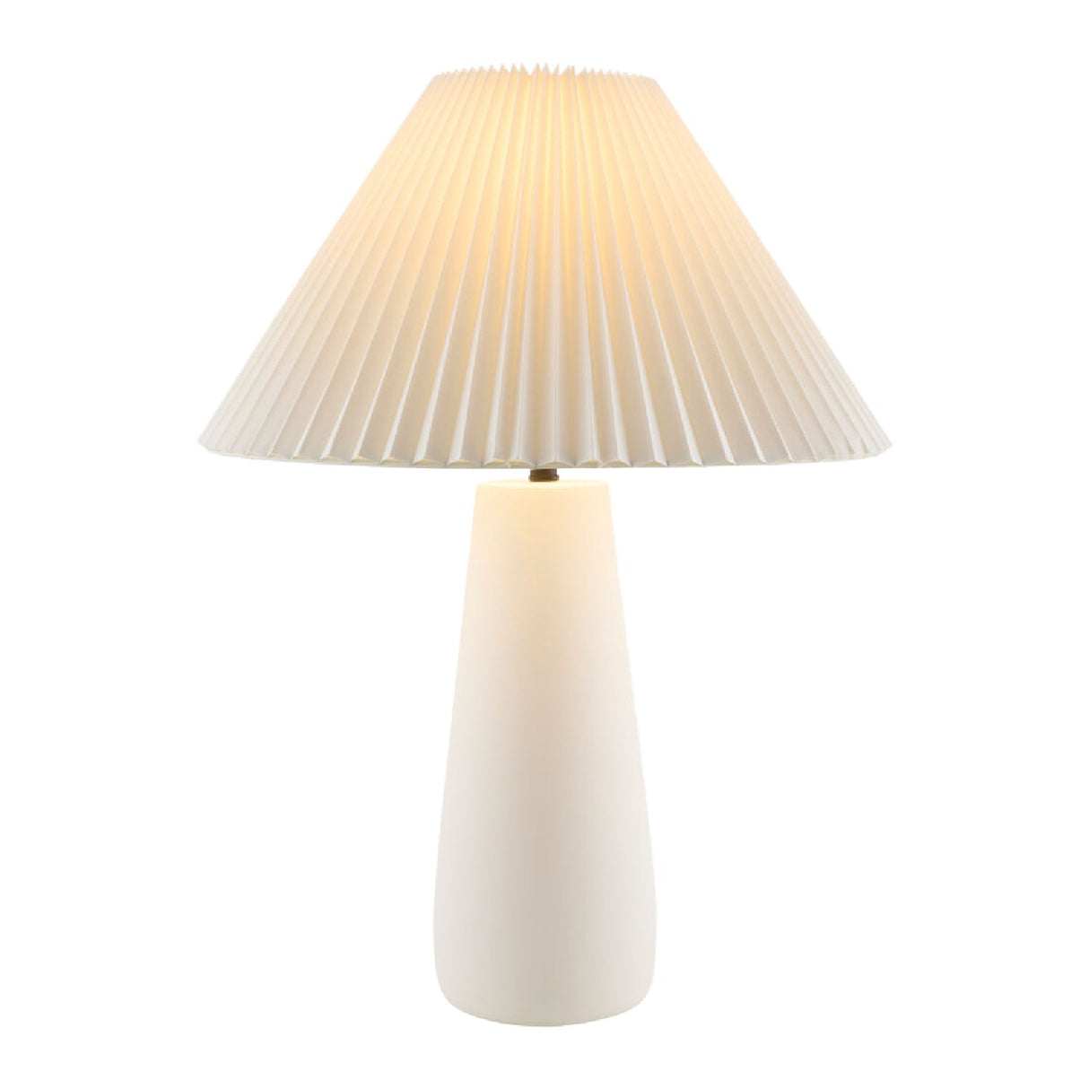 Modern European furniture - Pleated White Cotton Table Lamp - www.oroa.com