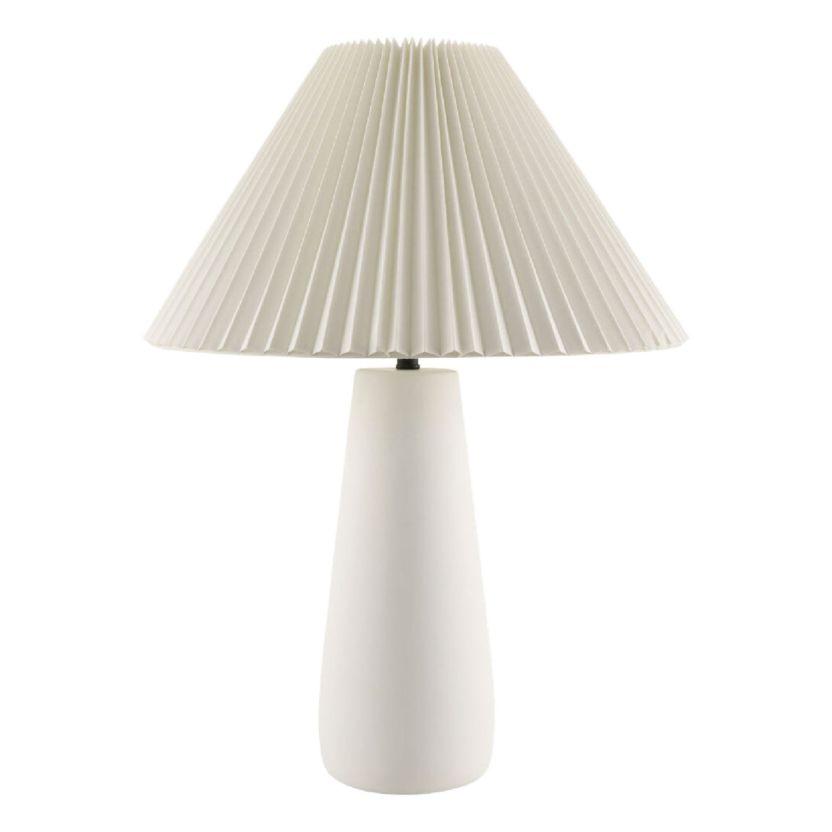 Modern European furniture - Pleated White Cotton Table Lamp - www.oroa.com
