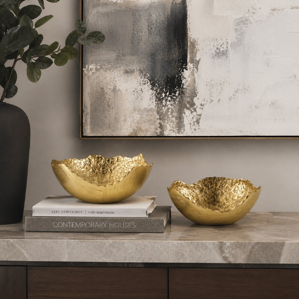 Modern European furniture - Aluminum Organic-Edge Bowls (2) - www.oroa.com