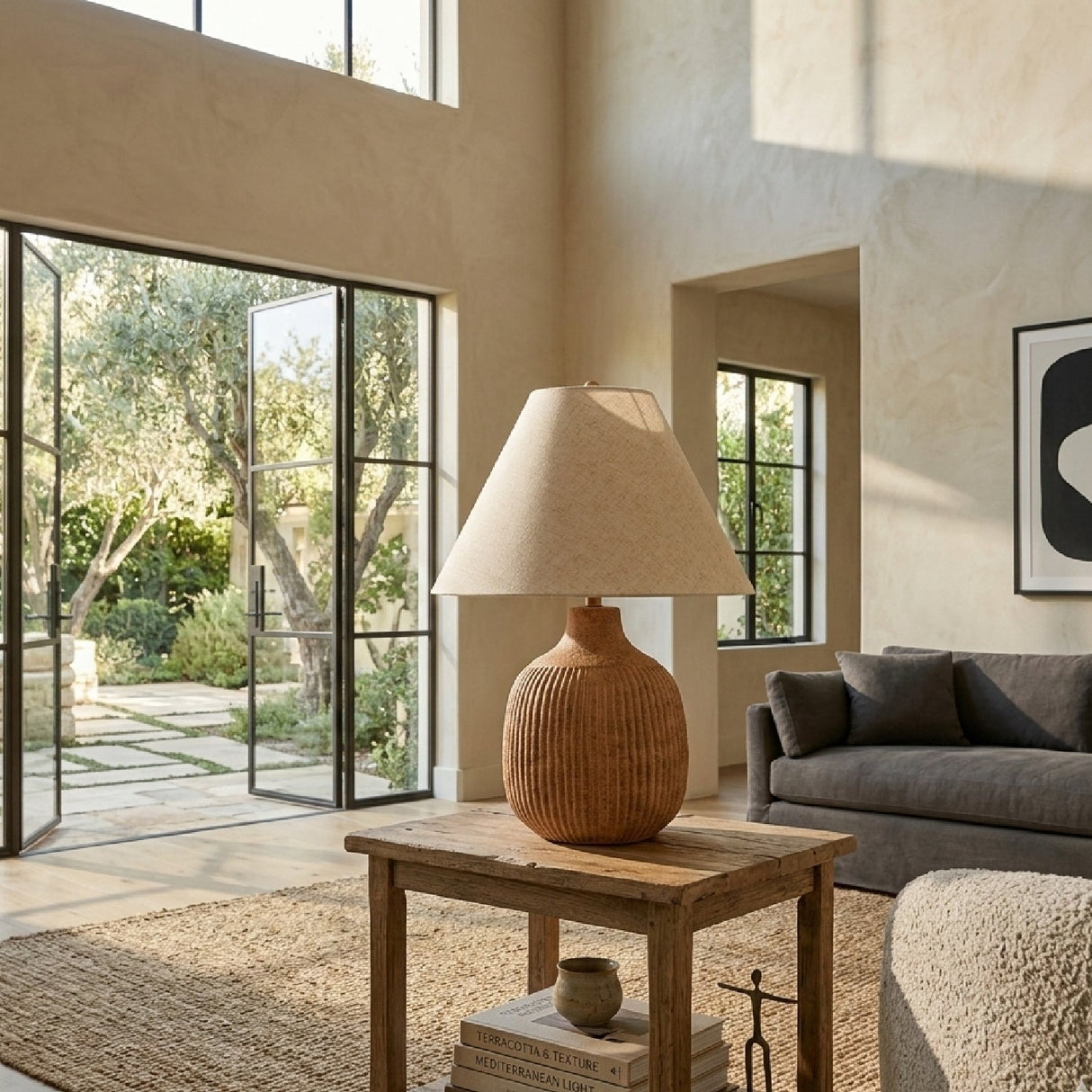 Modern European furniture - Blush Ceramic Accent Table Lamp - www.oroa.com