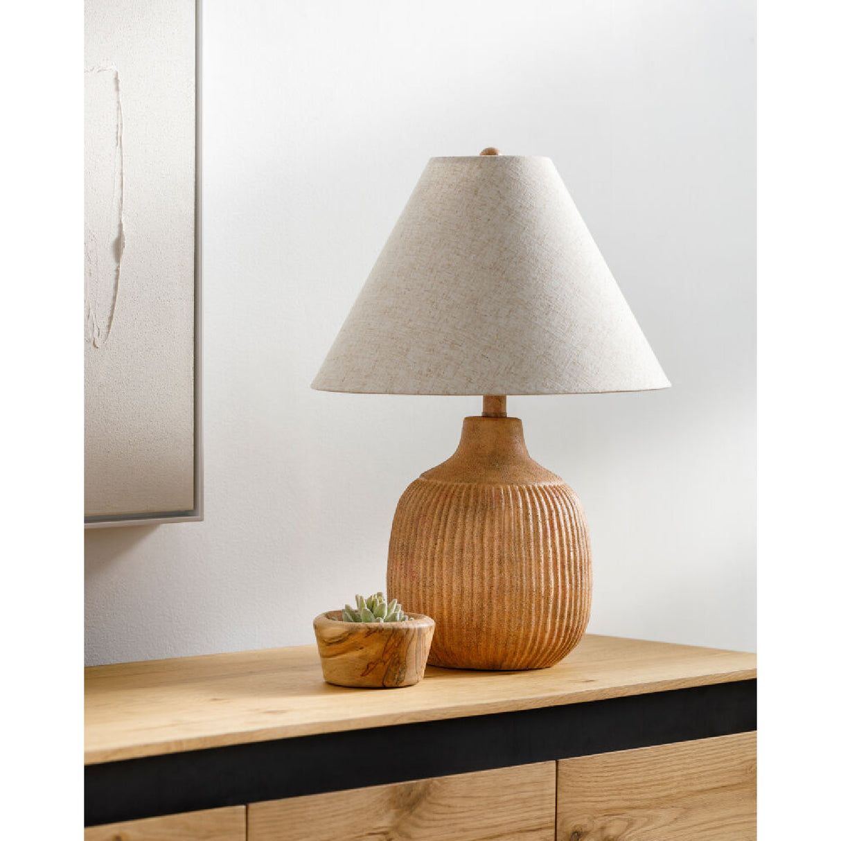 Blush Ceramic Accent Table Lamp | Oroa.com
