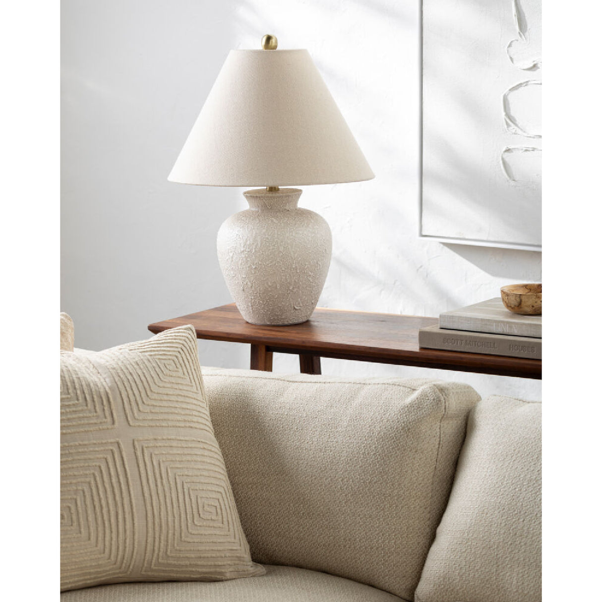 Modern European furniture - Textured Ceramic Accent Table Lamp - www.oroa.com
