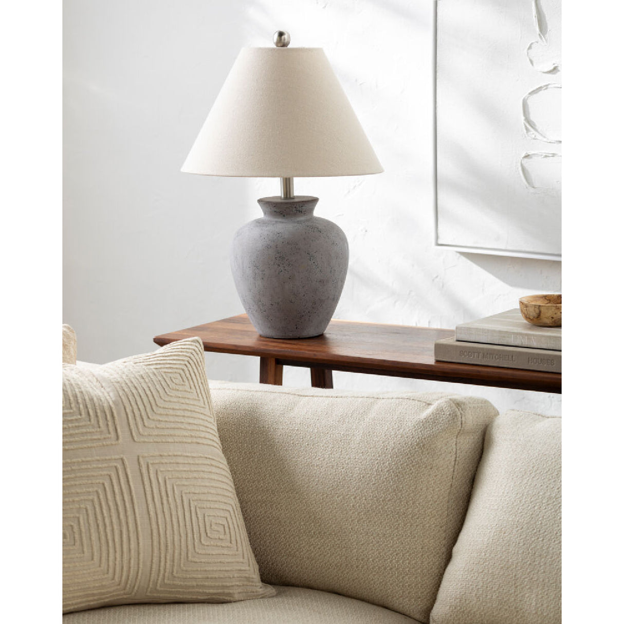 Modern European furniture - Textured Ceramic Accent Table Lamp - www.oroa.com