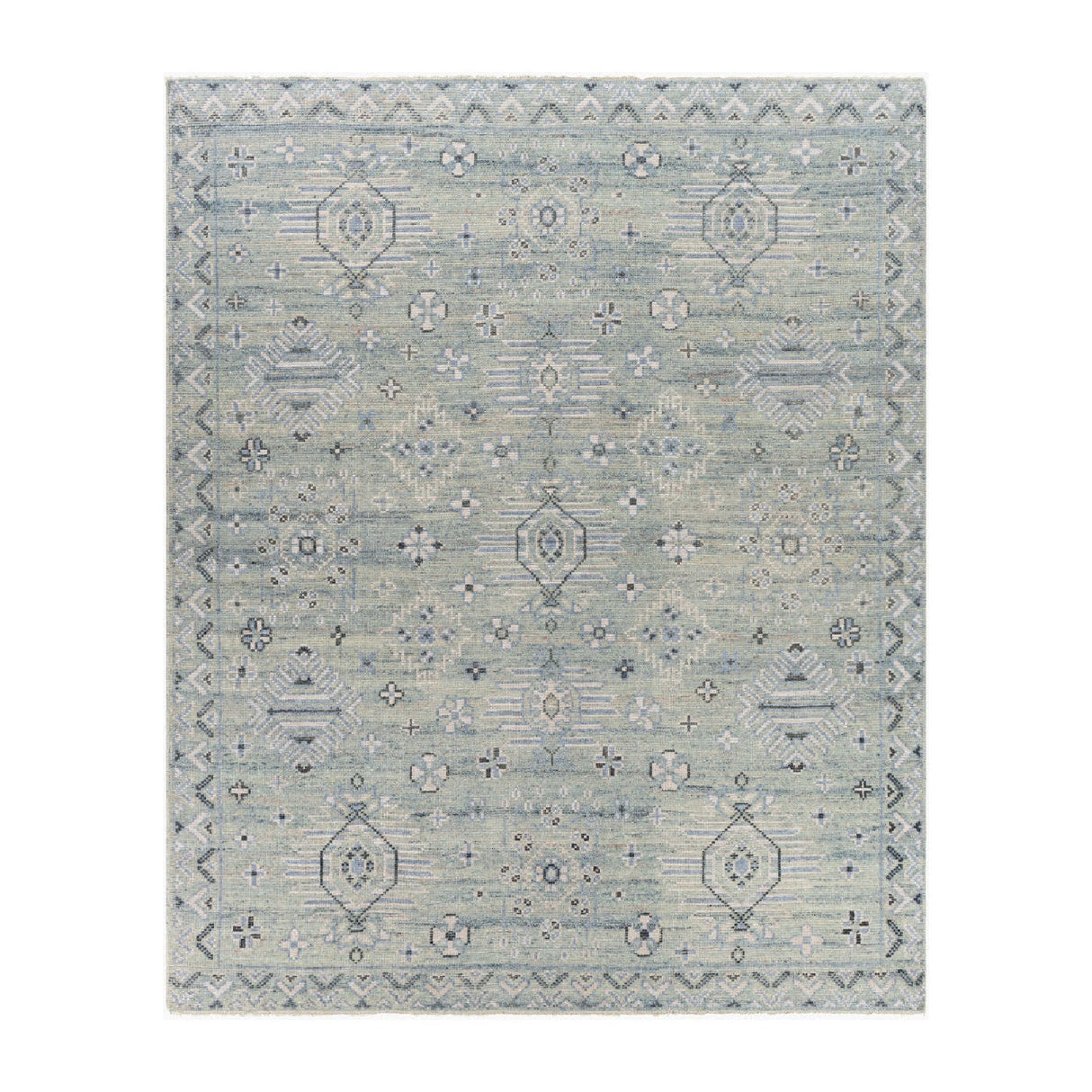 Modern furniture - Patterned Wool Viscose Carpet - www.oroa.com