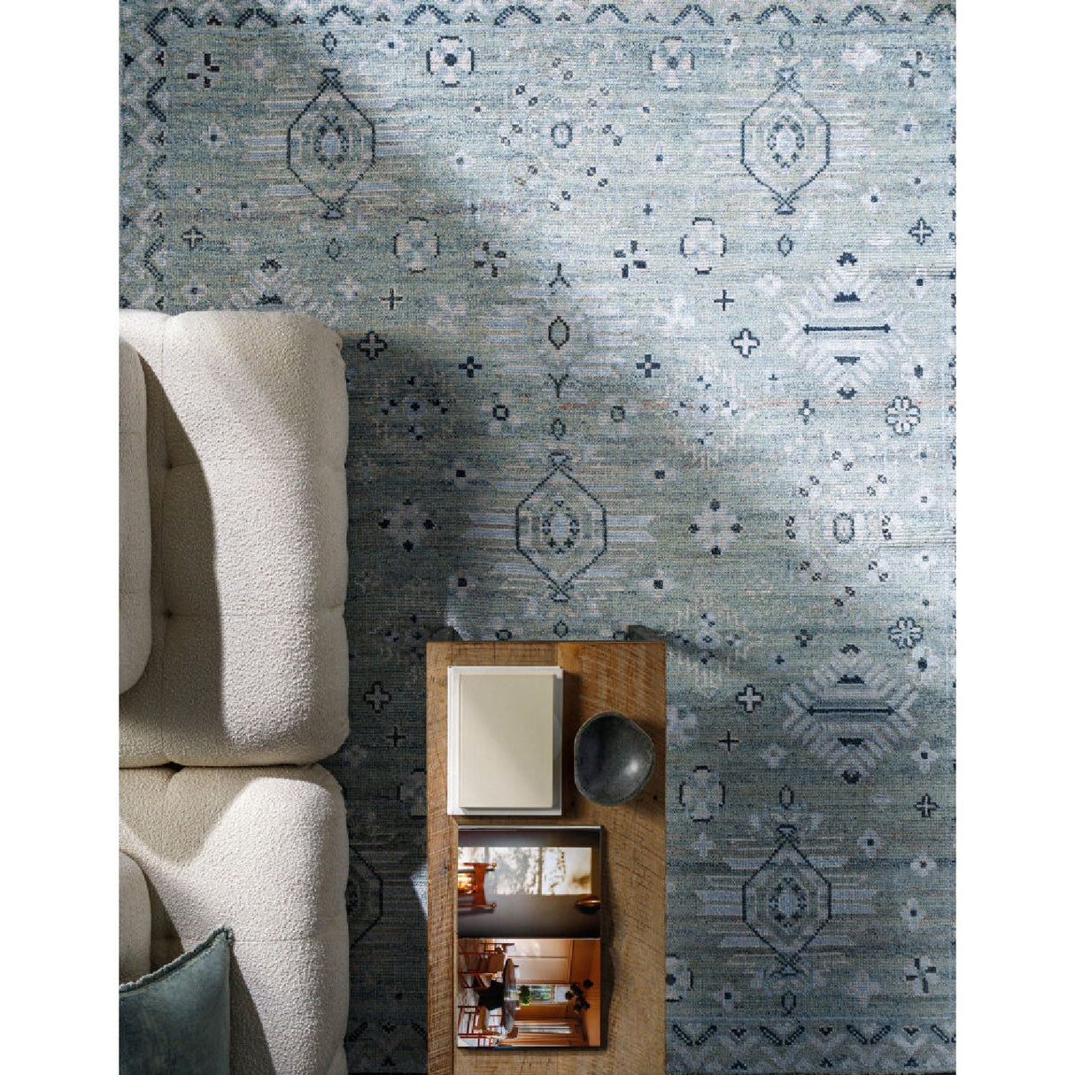 Modern furniture - Patterned Wool Viscose Carpet - www.oroa.com
