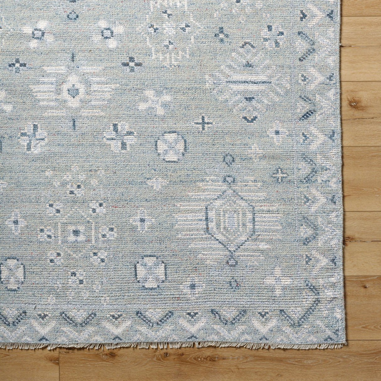 Modern European furniture - Blue Wool Blend Table Runner - www.oroa.com