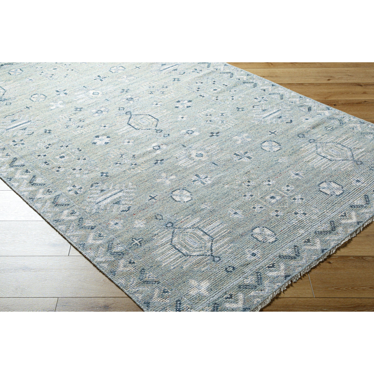 Modern European furniture - Blue Wool Blend Table Runner - www.oroa.com
