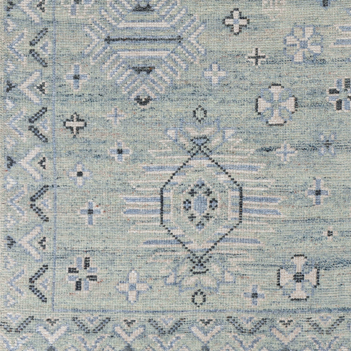 Modern European furniture - Blue Wool Blend Table Runner - www.oroa.com