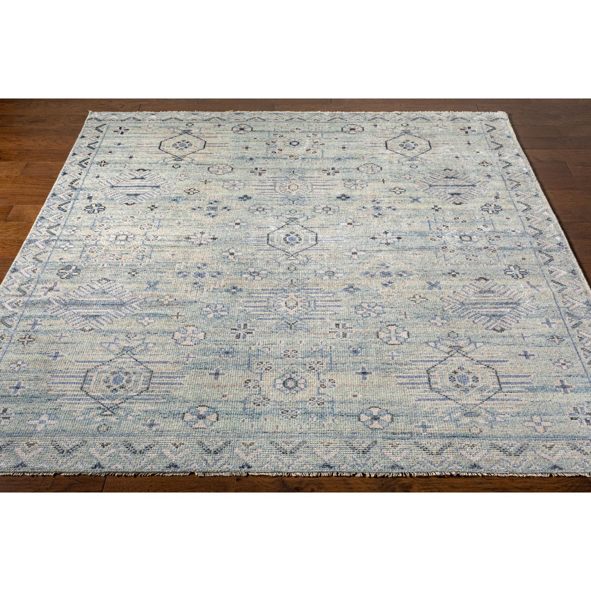 Modern European furniture - Blue Wool Blend Table Runner - www.oroa.com