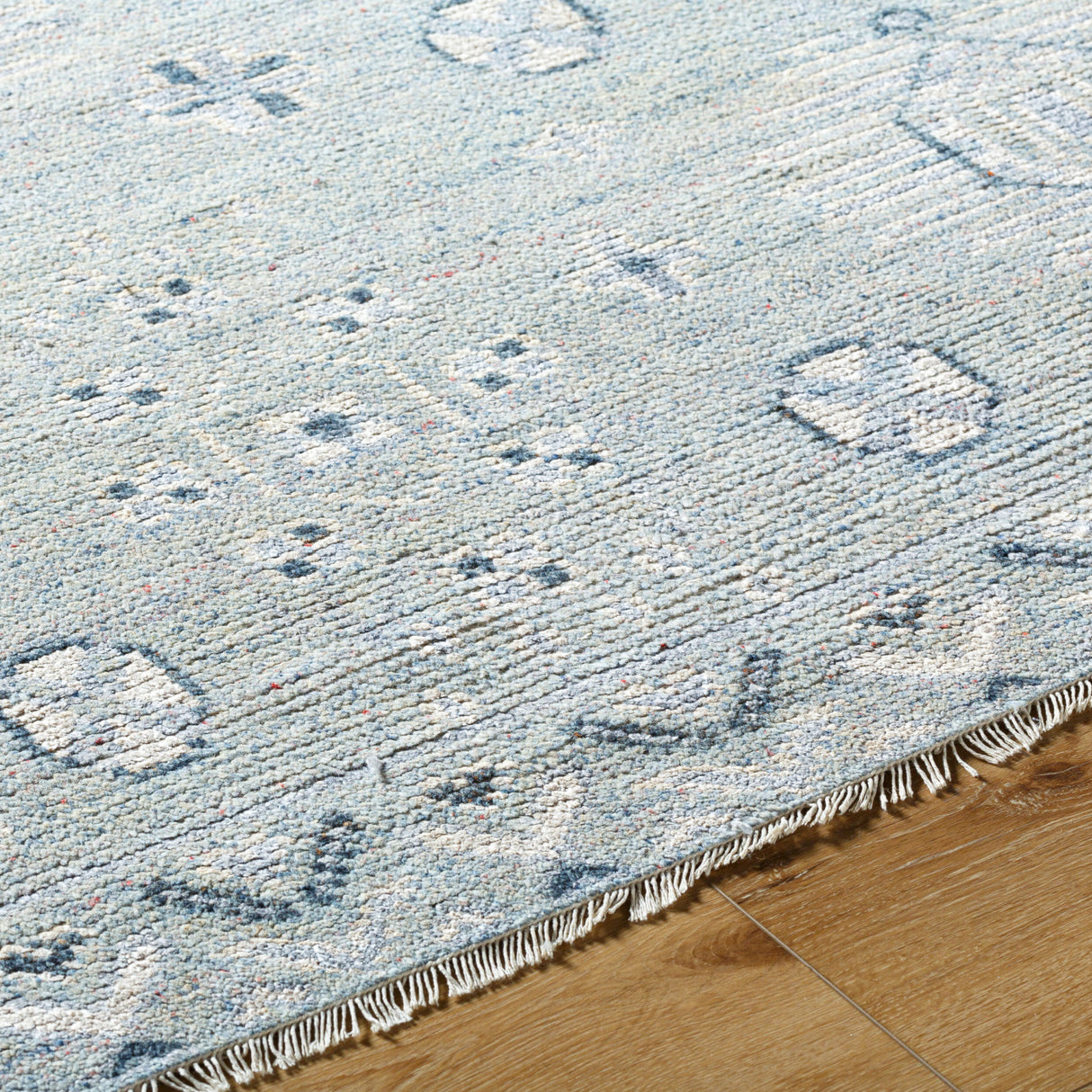 Modern European furniture - Blue Wool Blend Table Runner - www.oroa.com