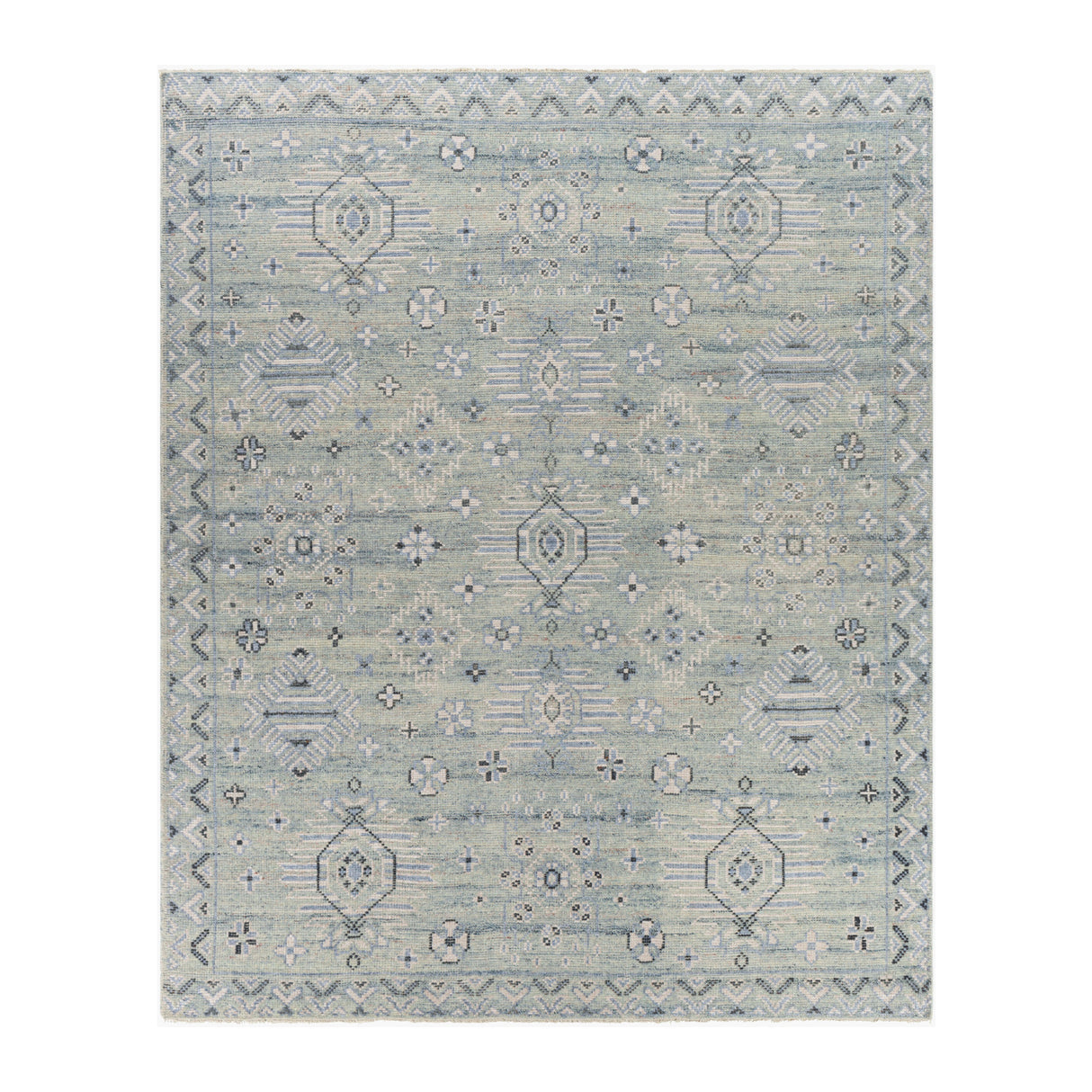 Modern European furniture - Blue Wool Blend Table Runner - www.oroa.com