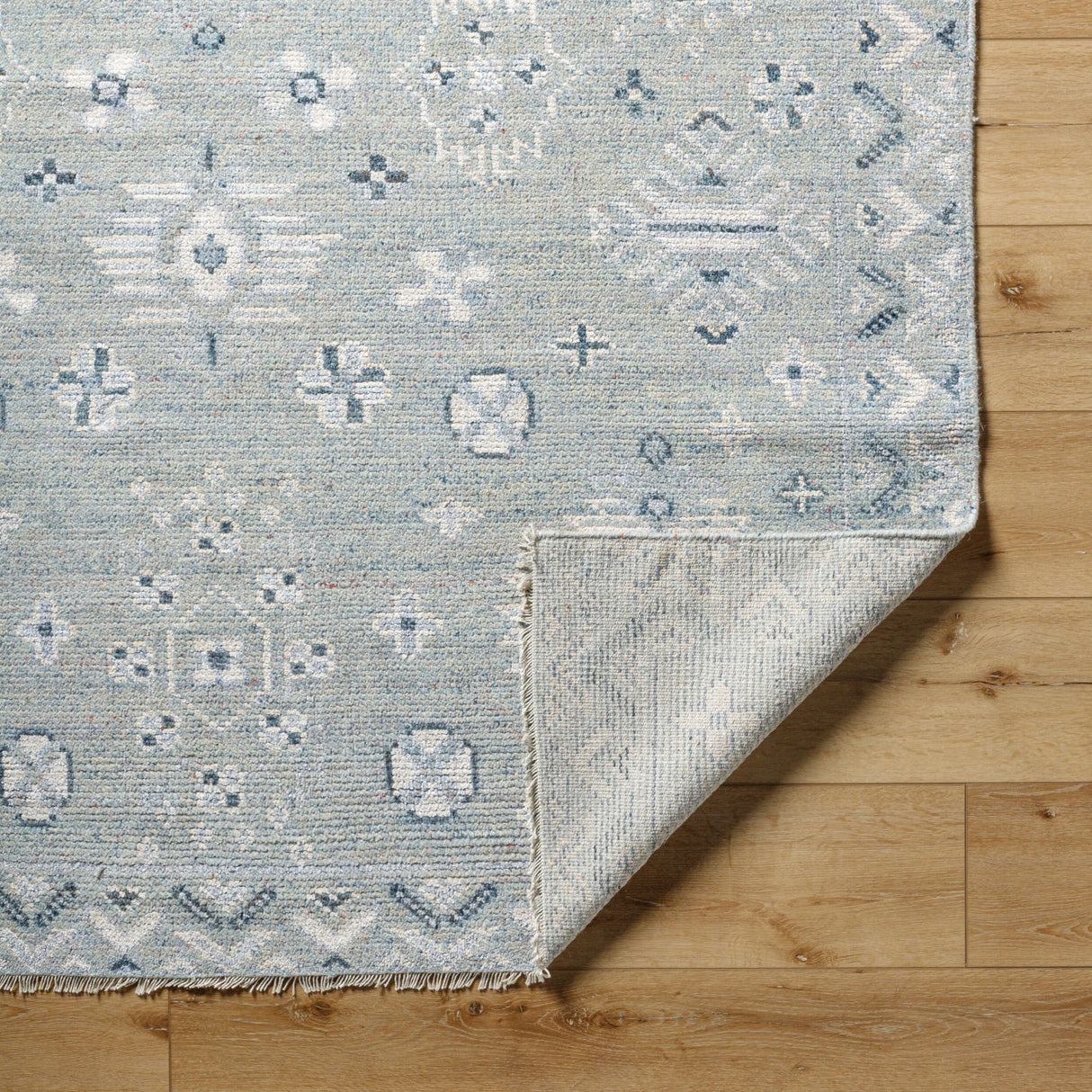 Modern European furniture - Blue Wool Blend Table Runner - www.oroa.com