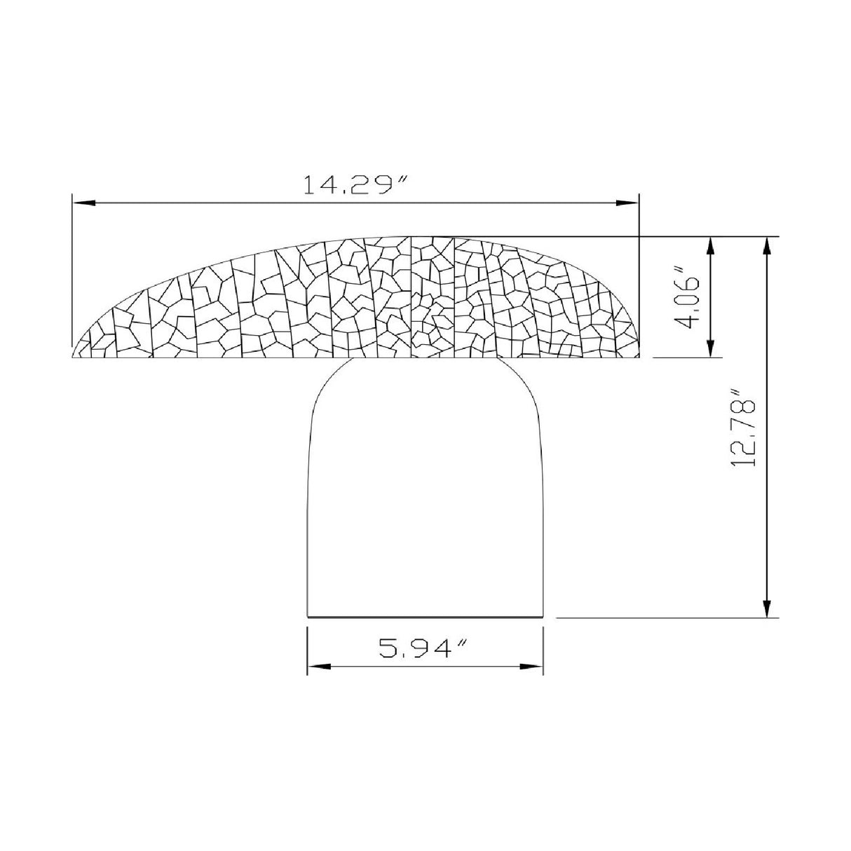 Gold Crackled Shade Table Lamp | Oroa.com