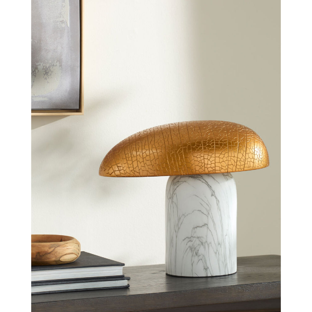 Gold Crackled Shade Table Lamp | Oroa.com