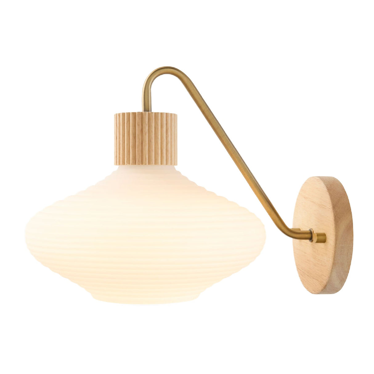 Modern European furniture - White Blown Glass Wall Lamp - www.oroa.com